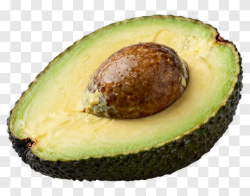 Fresh Avocado Half With Seed PNG
