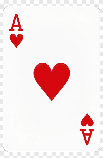 Ace Of Hearts Playing Card PNG