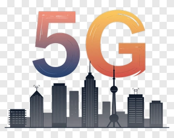 5G Technology Cityscape PNG
