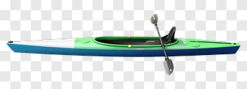 Colorful Kayak With Paddle PNG