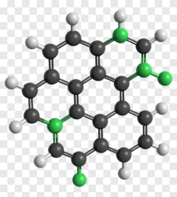 3D Molecular Structure Of A Compound PNG