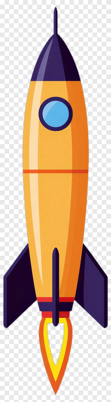 Colorful Rocket PNG