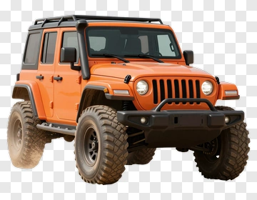 Orange Off-Road Suv PNG