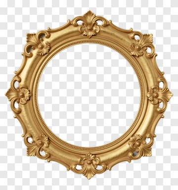 Gold Ornate Picture Frame PNG