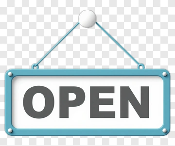 Open Sign PNG