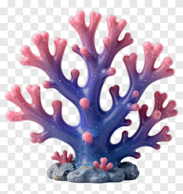 Colorful Coral Reef Structure PNG