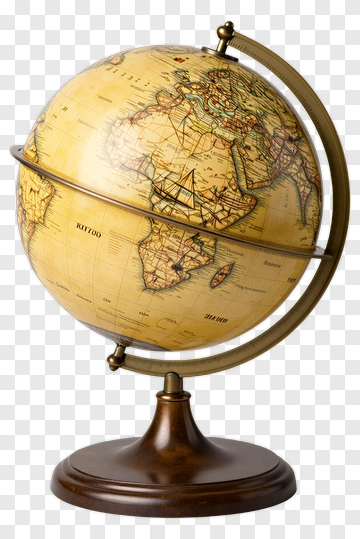 Classic Globe On Stand PNG