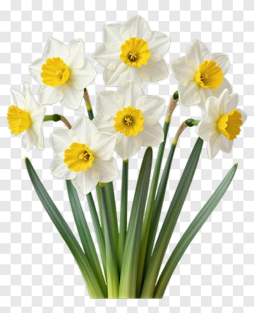 Bouquet Of Daffodils PNG