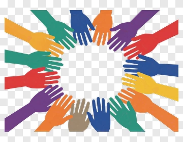 Colorful Hands In A Circle PNG