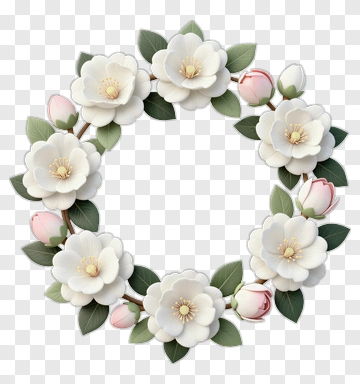 Flower Bouquet Wreath PNG