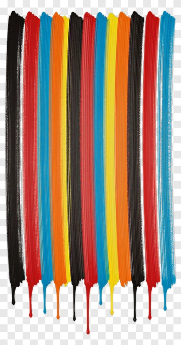 Colorful Paint Streaks PNG