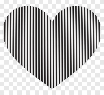 Striped Heart Shape PNG