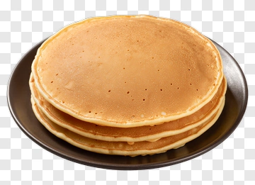 Stack Of Pancakes On A Plate PNG