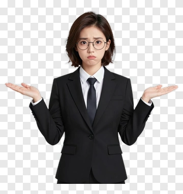 Businesswoman Looking Confused PNG