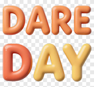 Dare Day Text PNG