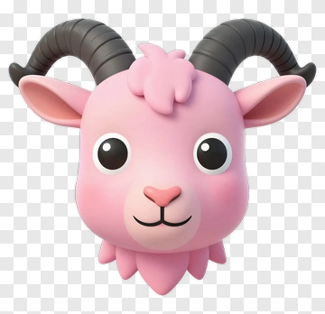 Cartoon Goat Head PNG