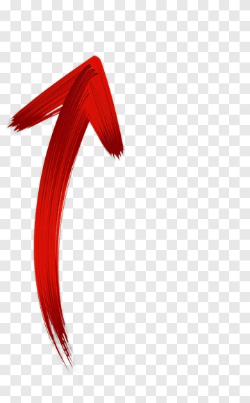 Red Arrow Brush Stroke PNG