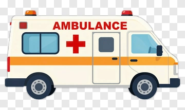 Cartoon Ambulance Vehicle PNG