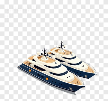 Luxury Yacht Pair PNG