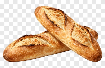 Freshly Baked Bread Loaves PNG