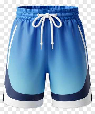 Blue Gradient Swim Shorts PNG