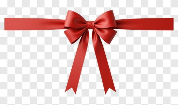 Red Ribbon Bow PNG