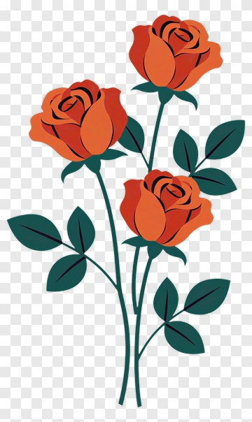 Colorful Rose Bouquet PNG