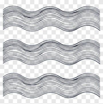 Wavy Line Pattern Design PNG