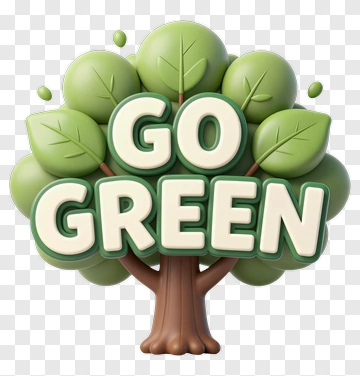 Go Green Tree PNG