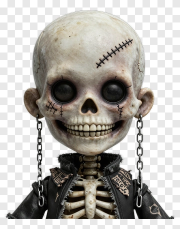 Cartoon Skeleton Figure PNG