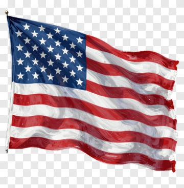 American Flag Waving PNG