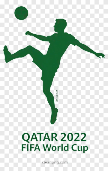 Football Player Kicking A Ball For Qatar 2022 Fifa World Cup PNG