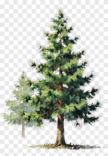 Colorful Pine Tree PNG