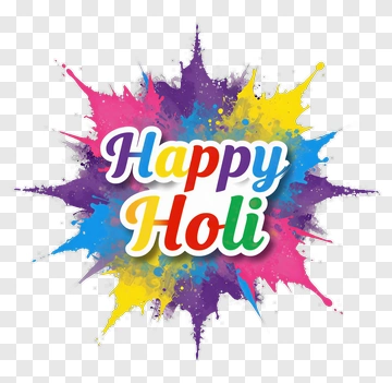 Happy Holi Celebration PNG