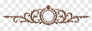 Ornate Decorative Frame Element PNG