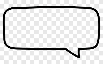 Speech Bubble Outline PNG