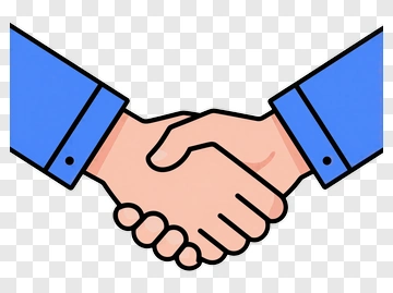 Handshake Between Two People PNG