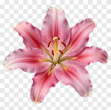 Pink Lily Flower PNG