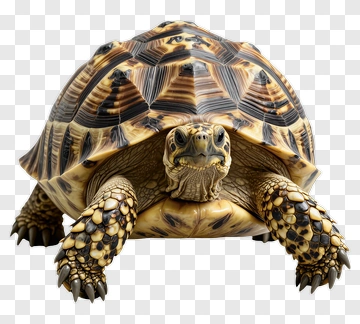 Tortoise With Detailed Shell PNG