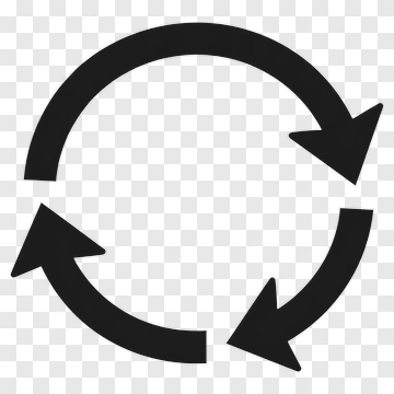 Recycling Symbol With Arrows PNG