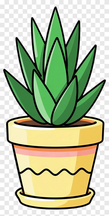 Cartoon Potted Plant PNG