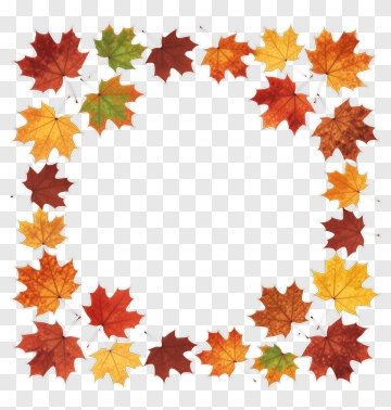 Autumn Leaf Frame PNG