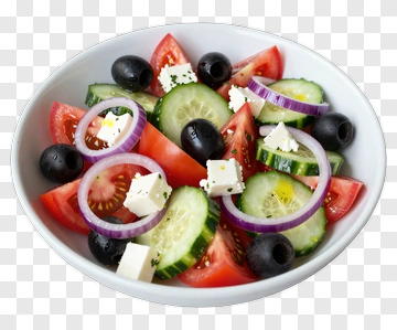 Fresh Vegetable Salad With Feta Cheese PNG