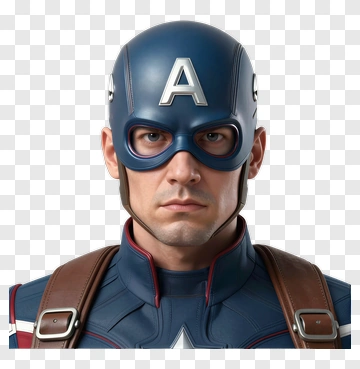 Captain America Character Portrait PNG