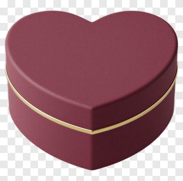 Heart-Shaped Gift Box PNG