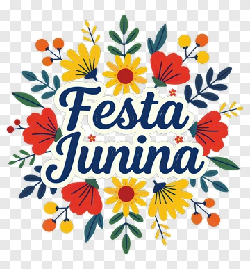 Festa Junina Floral Design PNG