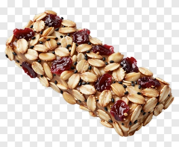 Granola Bar With Nuts And Jam PNG