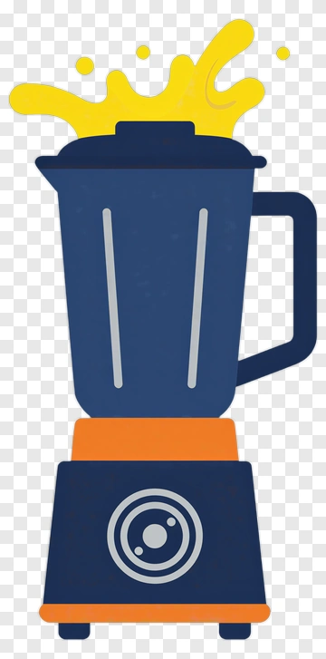 Blender With Yellow Splash PNG