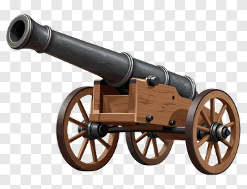 Wooden Cannon On Wheels PNG
