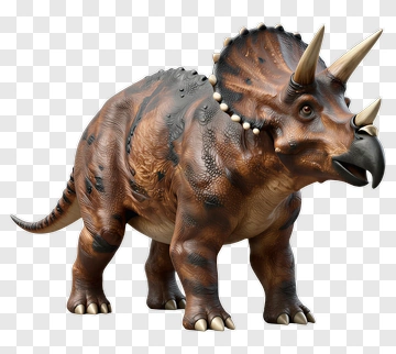 3D Triceratops Dinosaur Model PNG